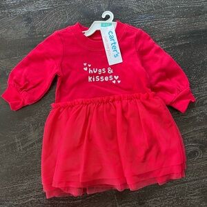 NWT Carter's Red Kids Dress - Hugs & Kisses